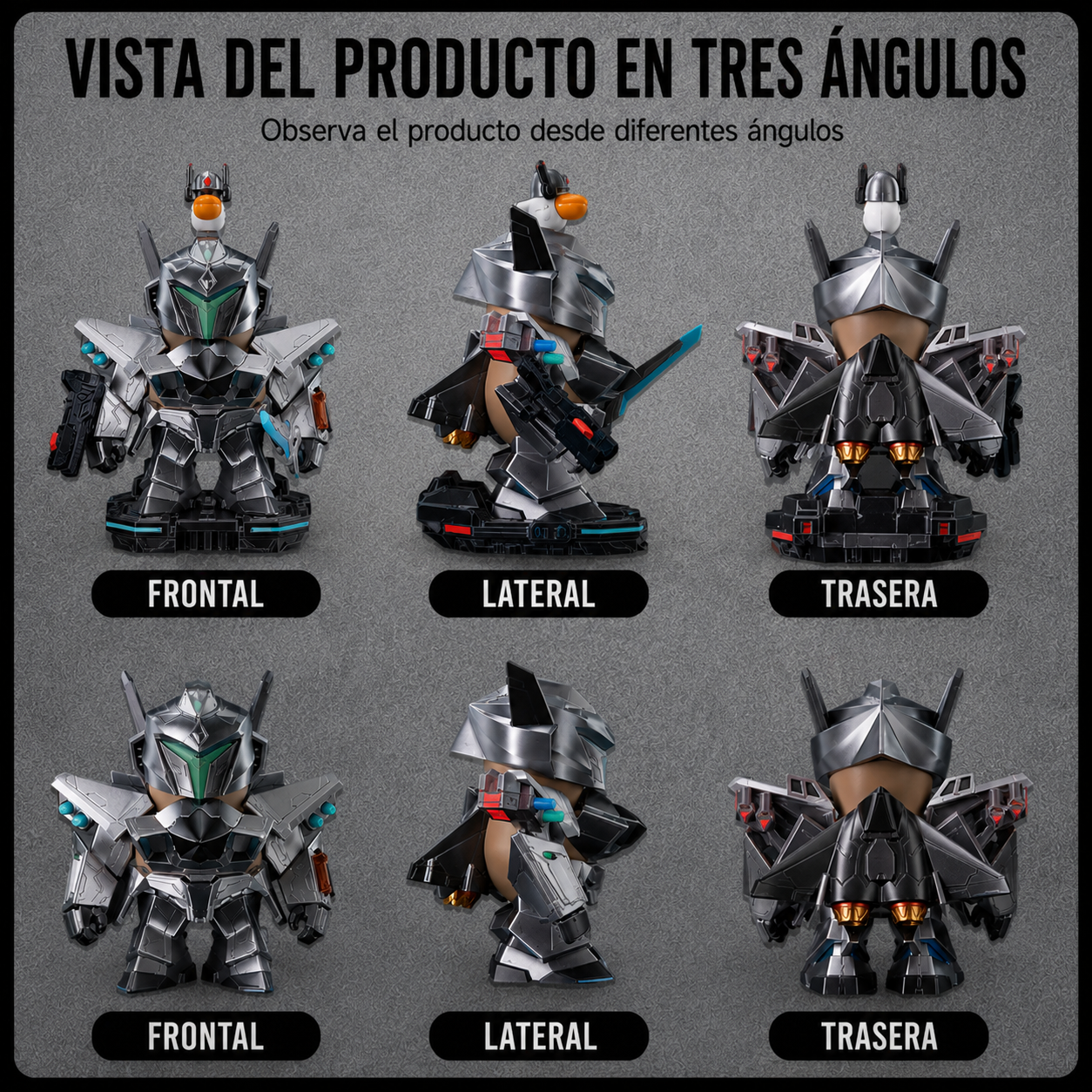 Capibara Armadura 3D Impresa – Figura 3D Mecánica Futurista de Colección | iBOOP