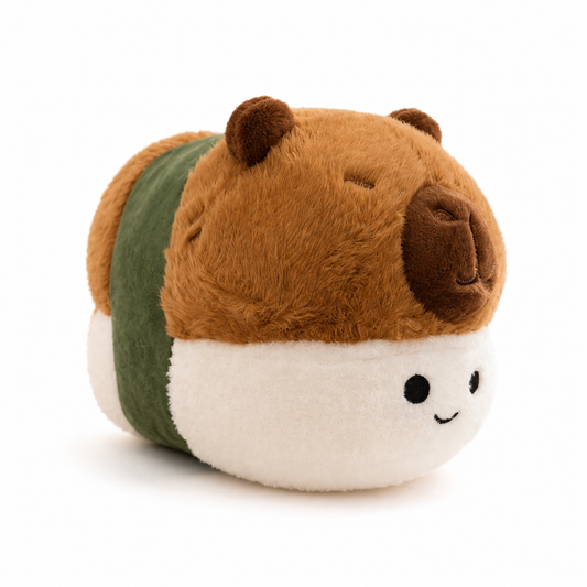 iBOOP Sushi Capybara Plush Pillow – Cute Kawaii Stuffed Toy Cushion
