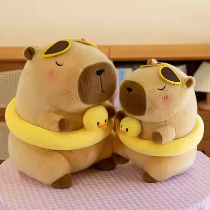 Capibara de Peluche Estilo Verano