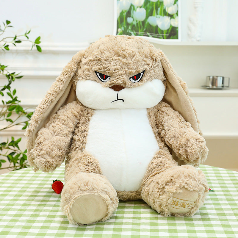 Rabbit plush, angry rabbit plush